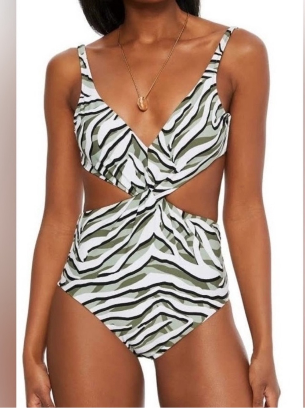 Twist-Front One-Piece Swimsuit